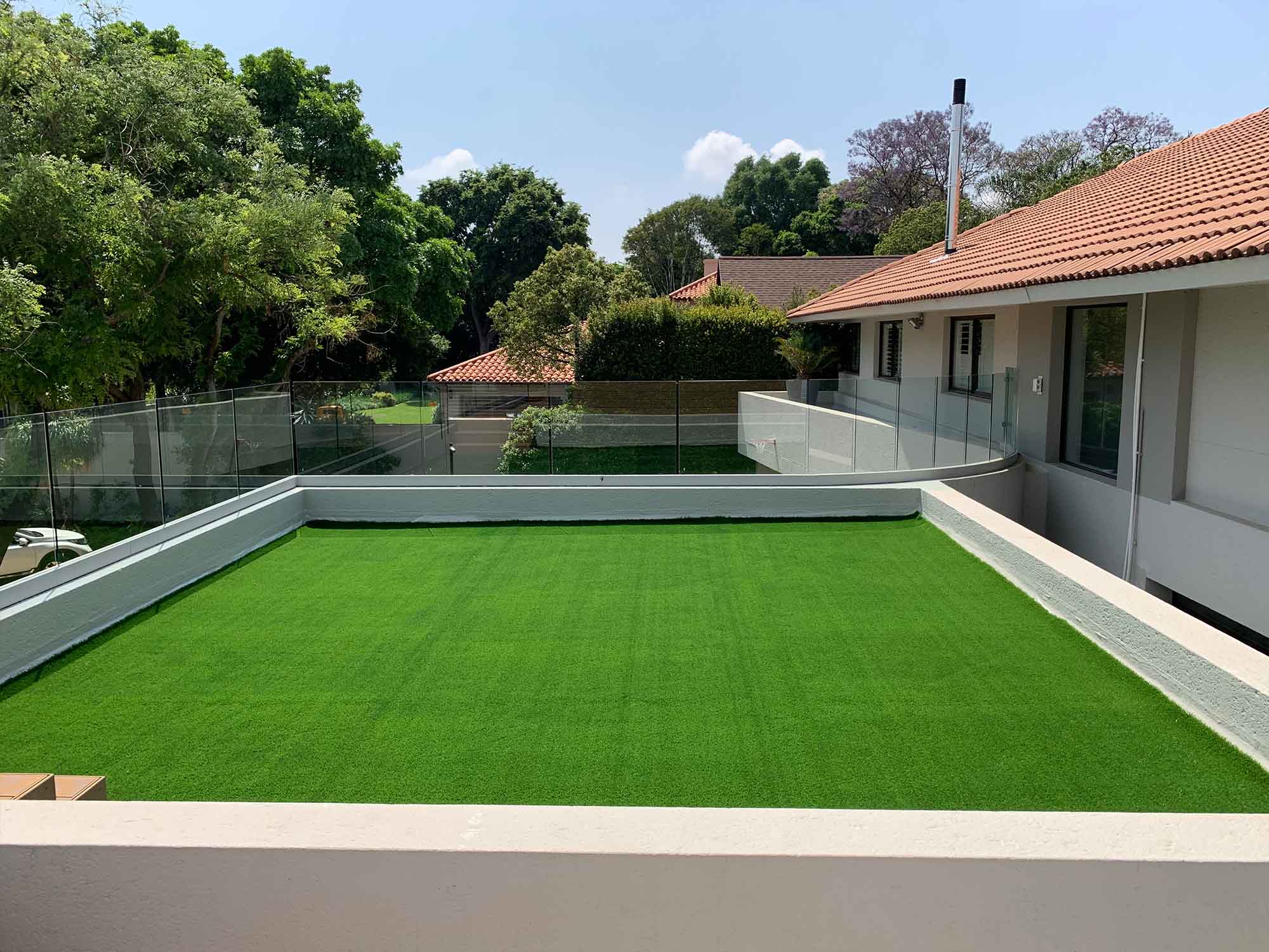 Artificial grass installation 4